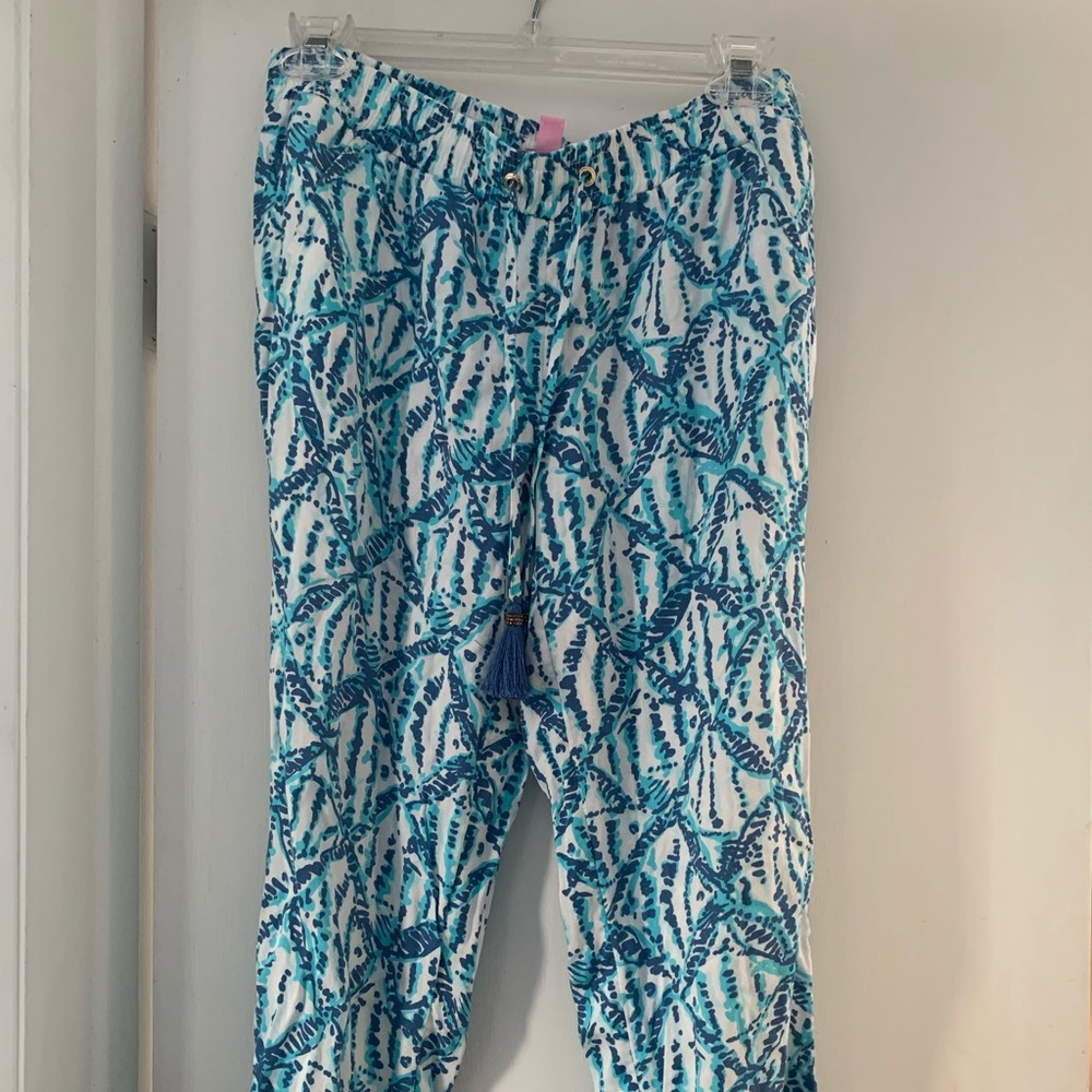 Lilly Pulitzer Piper Pant Sparkling Blue Hookup View 2